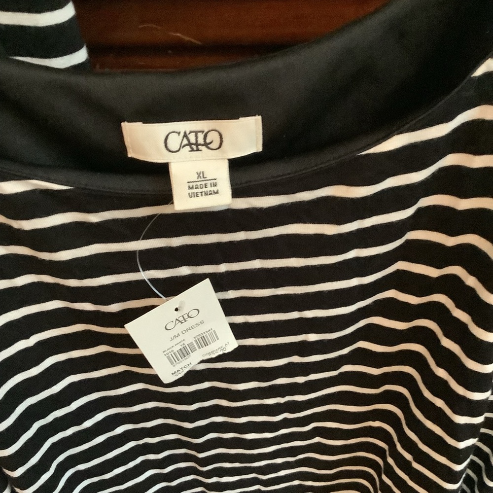 Cato Monochrome Striped Blouse